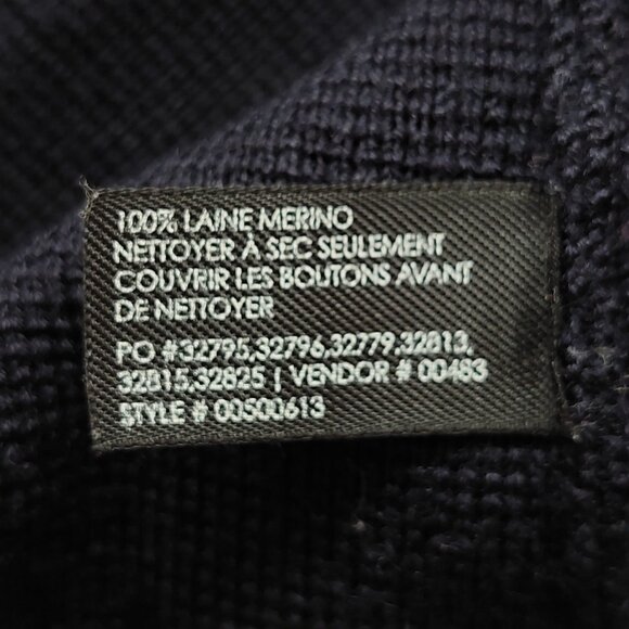 Club Monaco Navy Marino Wool Knit Sweater Blazer/Jacket, Women's S - Picture 4 of 10